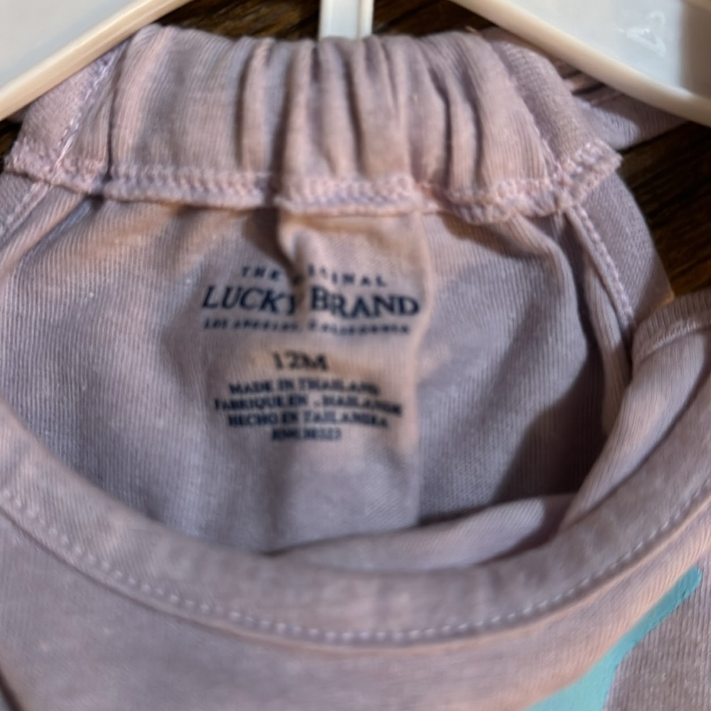 Baby girl Lucky Brand 2 piece short set, brand new with tags, $25 - Picture 5 of 5